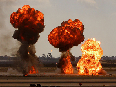 a gasoline explosion